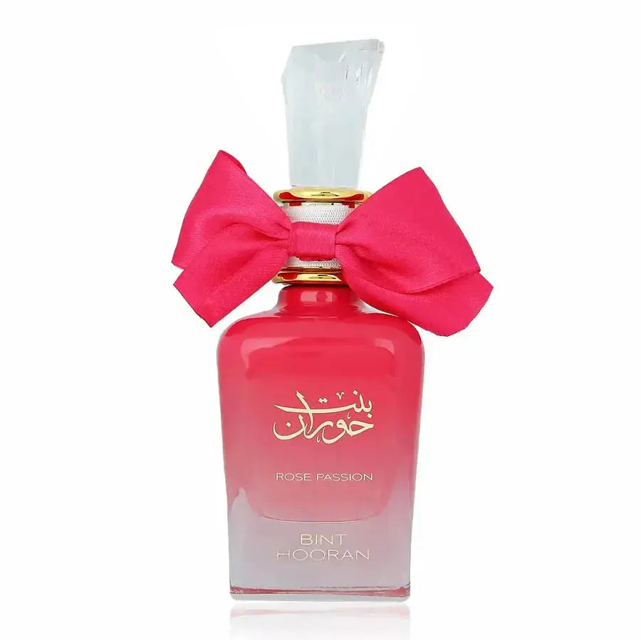 Bint Hooran Rose Passion 100ml Eau de Parfum - Sweet Rose Candy Fruity Vanilla Perfume for Women Floral Fruity Gourmand Scent Long Lasting Arabian Perfume with Sandalwood Notes lattafauk