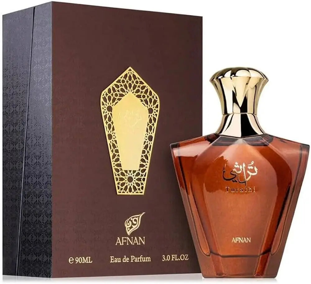 Afnan Turathi Brown Eau de Parfum – Warm Spicy & Woody Arabian Perfume Tufayel