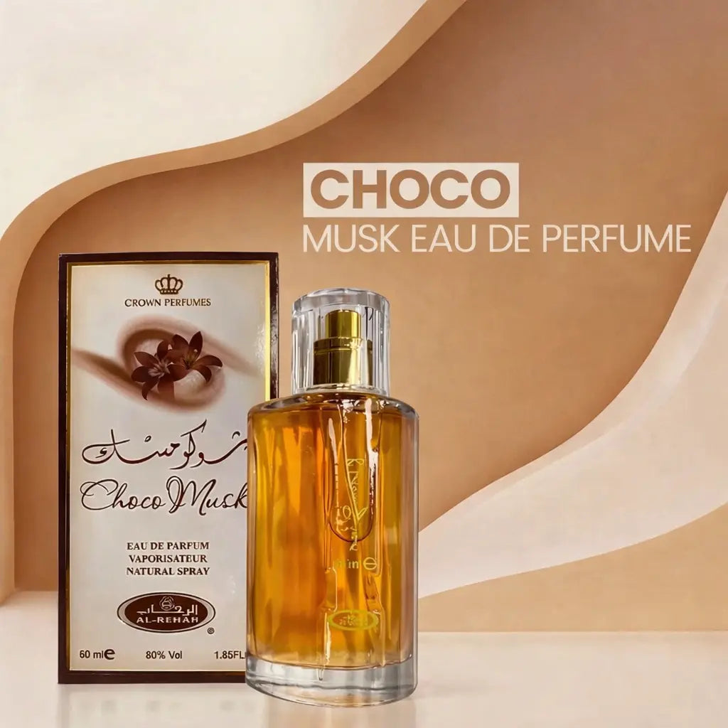 Original Chocolate Choco Musk 50ml EDP Spray Attar Itr Perfume for Men and Women lattafauk