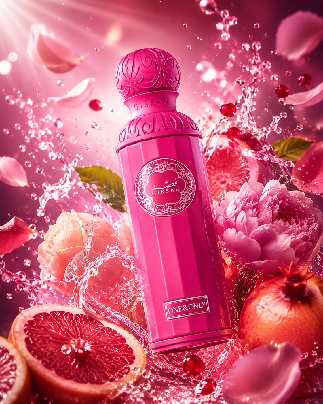 Gissah One & Only 200ml Eau de Parfum – Bergamot, Passion Fruit, Peach, Caramel & White Musk