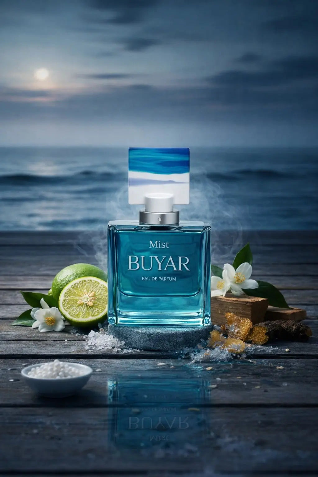 Buyar Mist Eau De Parfum 100ml – Fresh Clean Aquatic Musky Luxury Fragrance for Men & Women UK Tufayel Perfumes