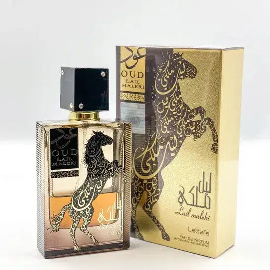 Lattafa Oud Lail Maleki 100ml Eau de Parfum Spray Unisex Spicy & Woody Scent with Cardamom Pearwood Amber & Cedarwood for Men & Women lattafauk