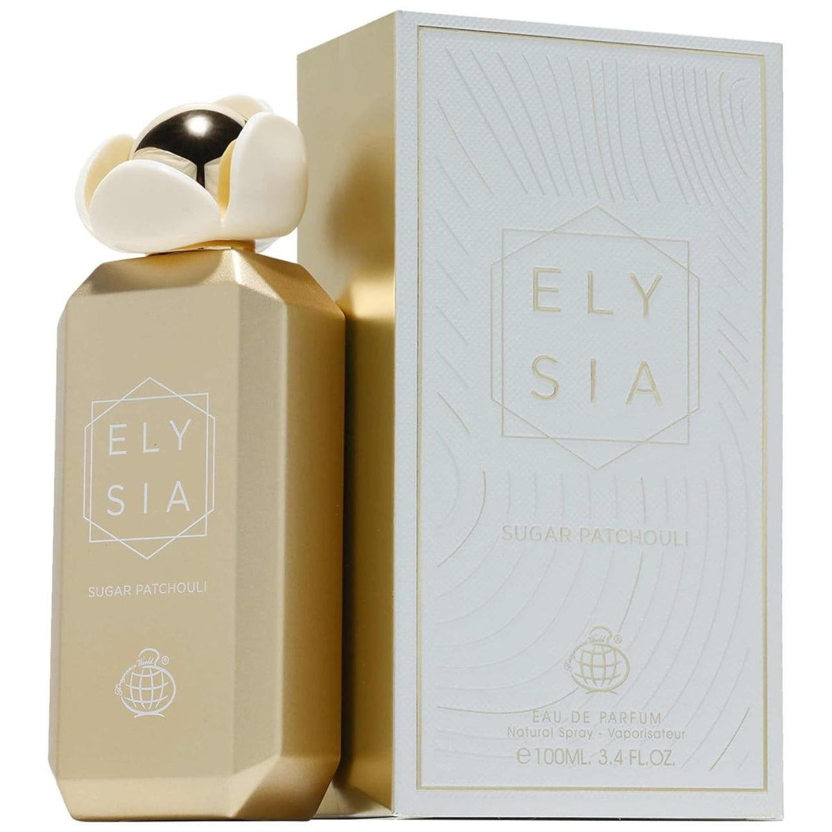 Elysia Sugar Patchouli 100ml EDP by Fragrance World – Rum, Plum, Crème Brûlée, Patchouli & Brown Sugar Tufayel Perfumes