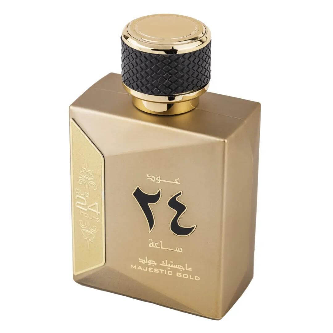 Oud 24 Hours Majestic Gold Eau de Parfum 100ml – Rich, Luxurious & Long-Lasting Oud Fragrance lattafauk