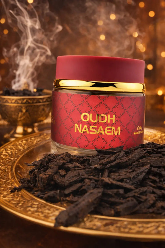 Oudh Nasaem Bakhoor 60g – A Luxurious Arabian Oud Aroma for Your Home - Tufayel