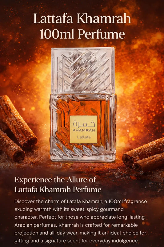 Lattafa Khamrah 100ml Perfume – The Ultimate Sweet & Spicy Arabian Gourmand - Tufayel