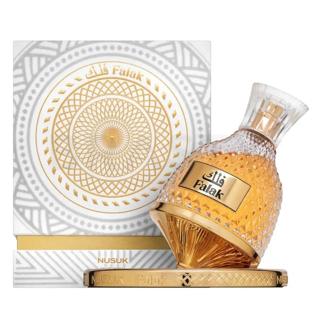 Falak Perfume 100ml EDP by Nusuk – Fresh Citrus, Warm Woods & Amber Elegance Tufayel