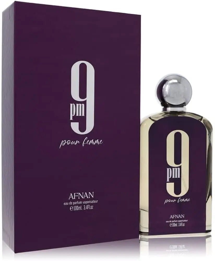 Afnan 9PM Pour Femme Eau de Parfum – Sweet Floral & Gourmand Arabian Perfume Tufayel