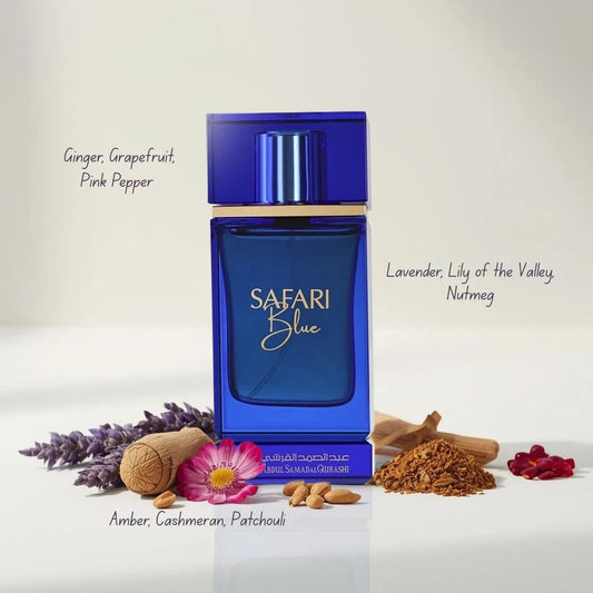 Safari Blue Extrait De Parfum 75ml for Men – Fresh, Powerful Luxury by Abdul Samad Al Qurashi lattafauk