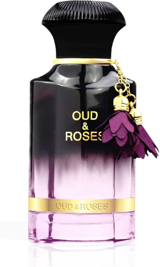 Oud & Roses Eau de Parfum 60ml – Romantic Rose & Deep Oud by Arabian Oud lattafauk