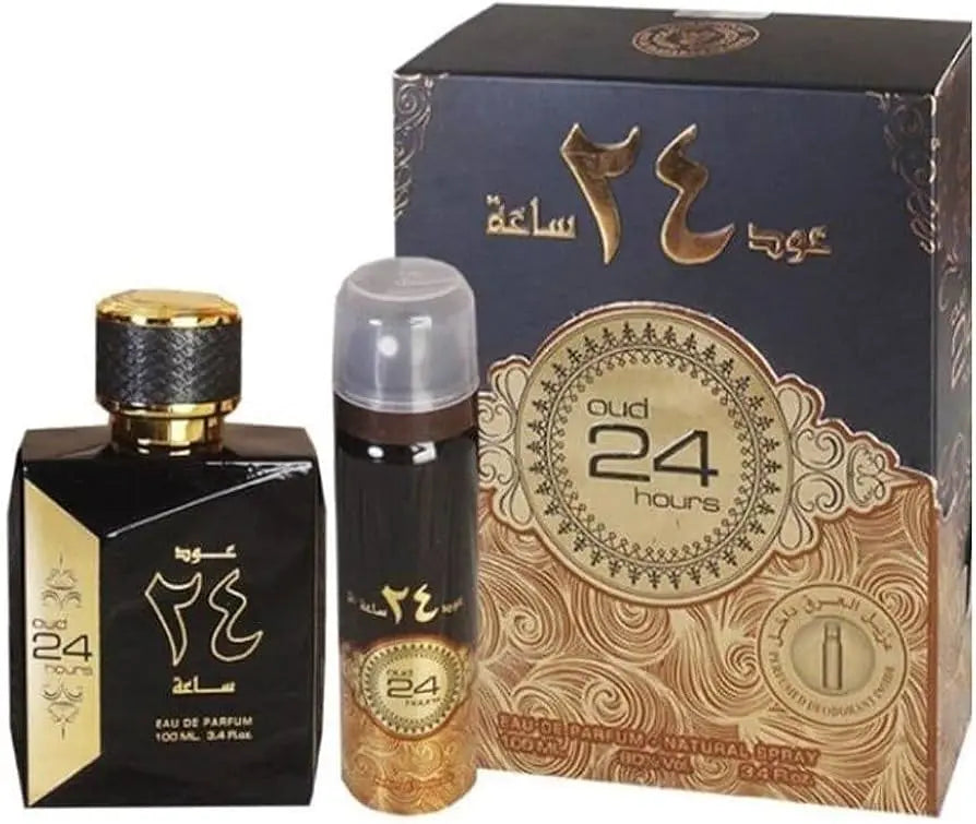 Oud 24 Hours by Ard Al Zaafaran – Dark Chocolate, Oud & Smoky Vanilla (100ml EDP) lattafauk