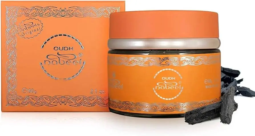 Nabeel Bakhoor 60g – Rich Oud, Amber & Smoky Arabian Incense lattafauk