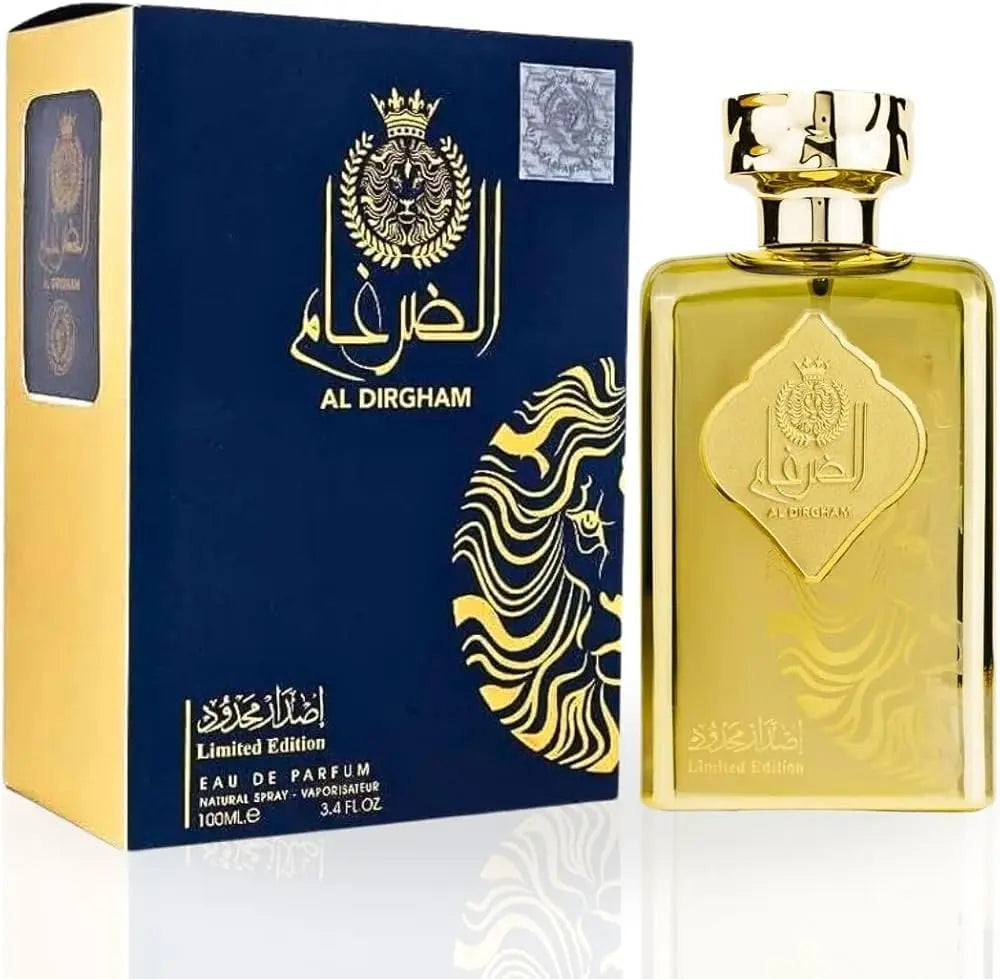 Al Dirgham Limited Edition Eau de Parfum 100ml Citrus Freshness, Spiced Woods & Golden Amber Luxury lattafauk
