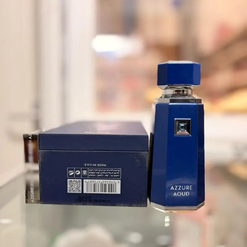 French Avenue Azzure Aoud 100ml Eau De Parfum - Saffron, Passion Fruit & Rose Notes - Oriental Woody Fragrance for Luxurious Elegance lattafauk