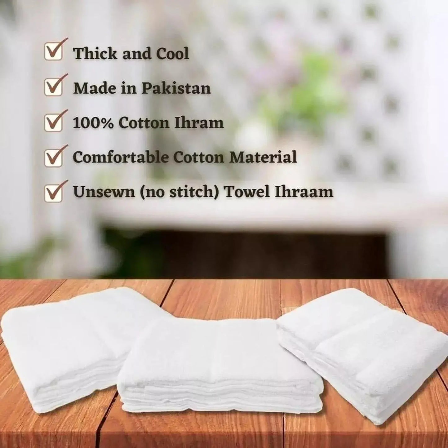 ADULT 100% COTTON IHRAM FOR UMRAH MEN 1200G ADULT WHITE TOWELS HAJJ UMRAH AHRAM 2 PIECE lattafauk