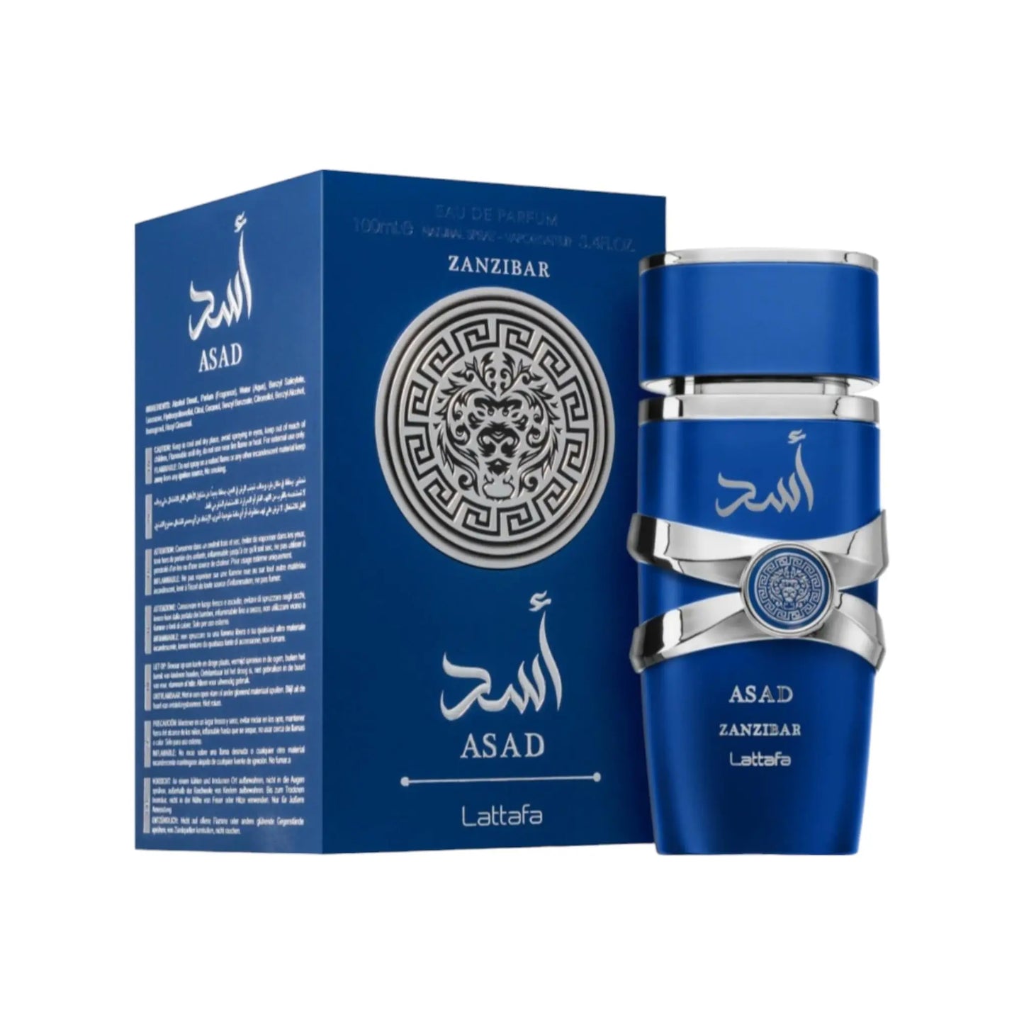 Asad Zanzibar Lattafa Perfume EDP for Women Men 100ml Eau De Parfum Long Lasting Floral & Woody Arabian Perfume Spray Scent lattafauk