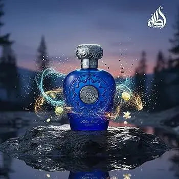 Lattafa Blue Oud Eau De Parfum Spray 3.4 oz - Opulent Oudh Perfume with Citrus Floral & Saffron Notes lattafauk