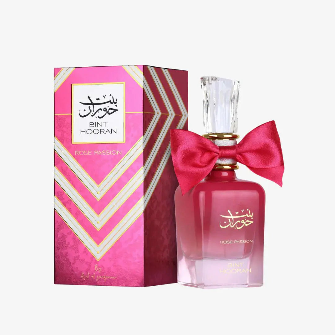 Bint Hooran Rose Passion 100ml Eau de Parfum - Sweet Rose Candy Fruity Vanilla Perfume for Women Floral Fruity Gourmand Scent Long Lasting Arabian Perfume with Sandalwood Notes lattafauk