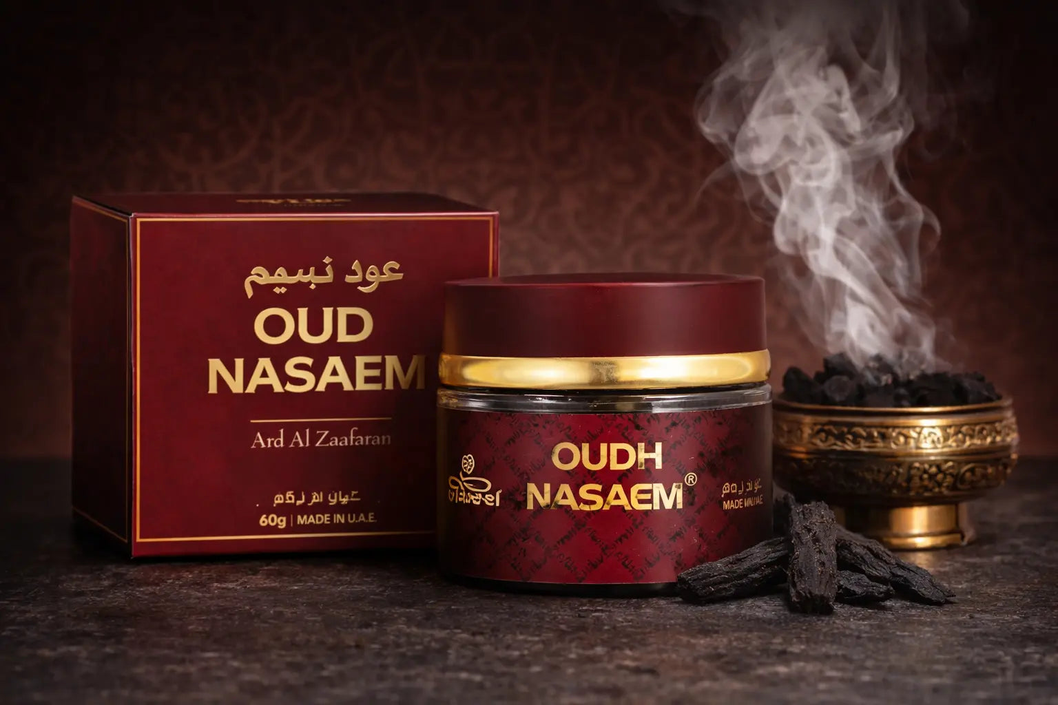 OUD NASAEM BAKHOOR – Luxurious Arabian Incense (60g)  Warm • Aromatic • Traditional • Long-Lasting lattafauk