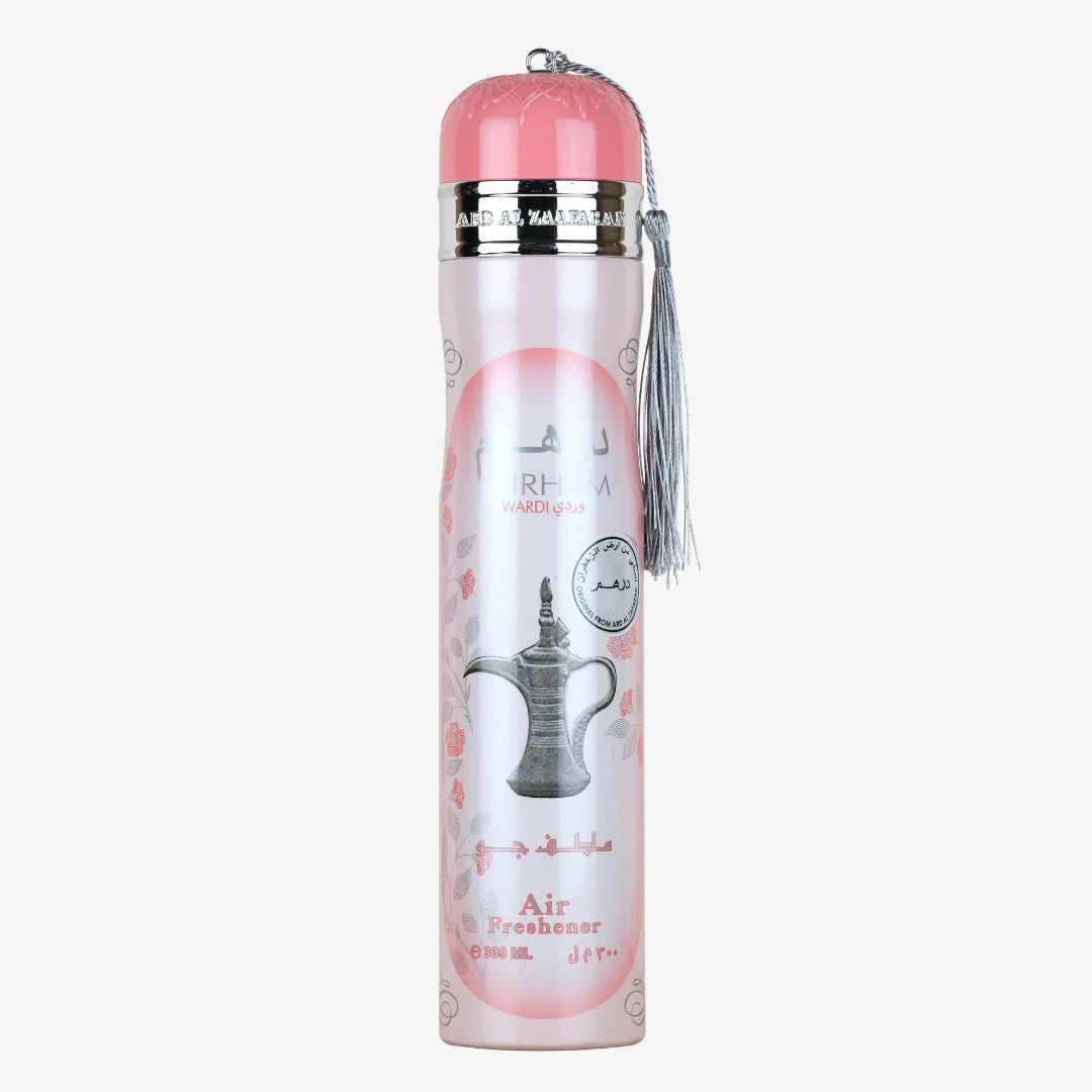 Dirham Wardi Air Freshener – Soft Floral & Elegant Arabian Perfume Scent lattafauk