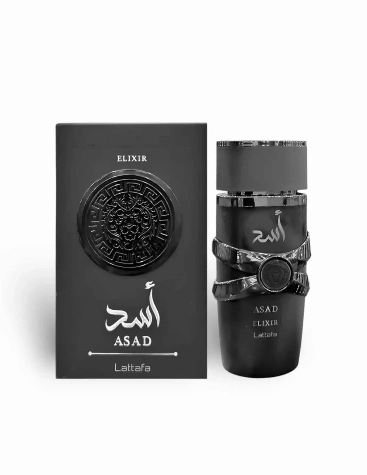Asad Elixir 100ml EDP by Lattafa – Spicy Vanilla, Amber & Bold Oriental Power Tufayel Perfumes