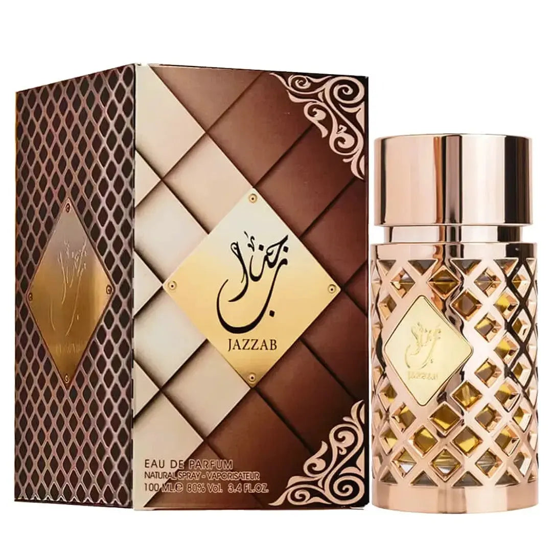 JAZZAB GOLD – Warm Spicy Arabian Luxury Perfume (100ml)  Sweet • Spicy • Woody • Long-Lasting Tufayel