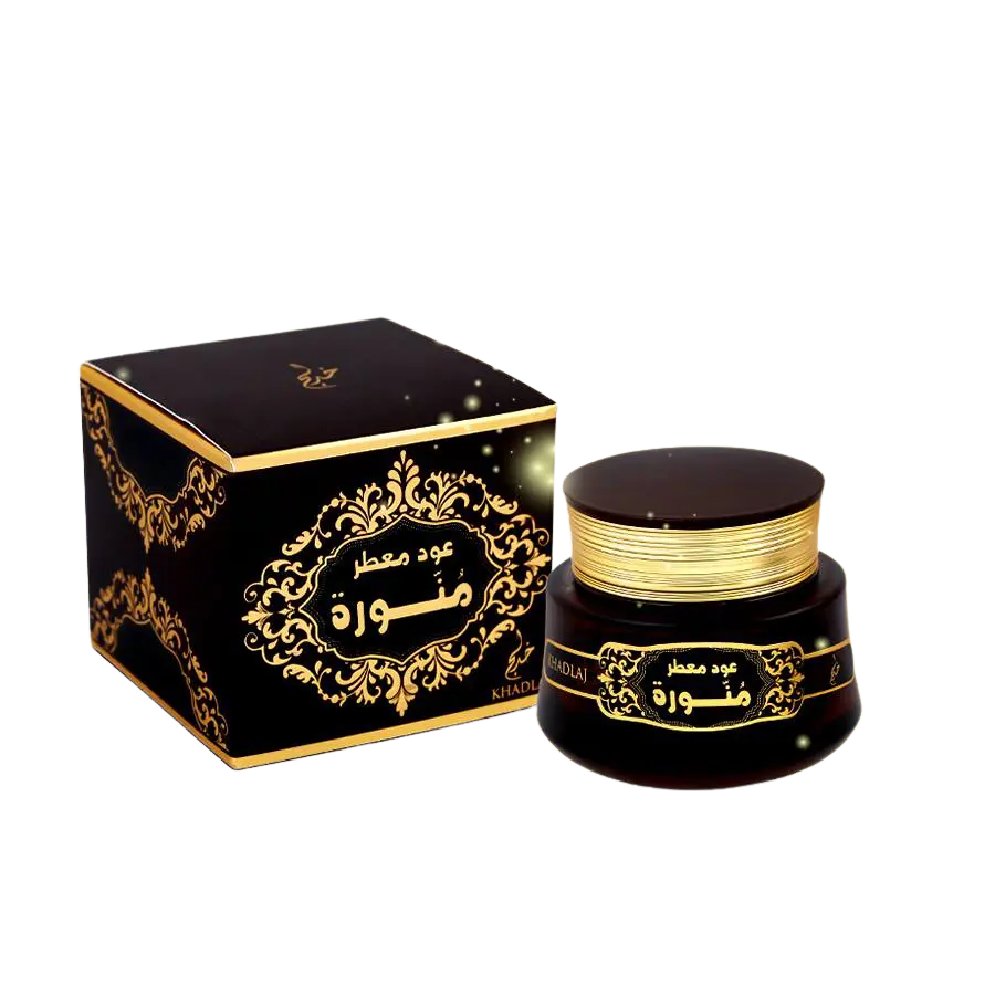 Oud Muattar Munawwara – Rich Oud, Sweet Resins & Smoky Arabian Bakhoor (60g) lattafauk