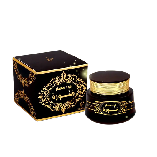 Oud Muattar Munawwara – Rich Oud, Sweet Resins & Smoky Arabian Bakhoor (60g) lattafauk