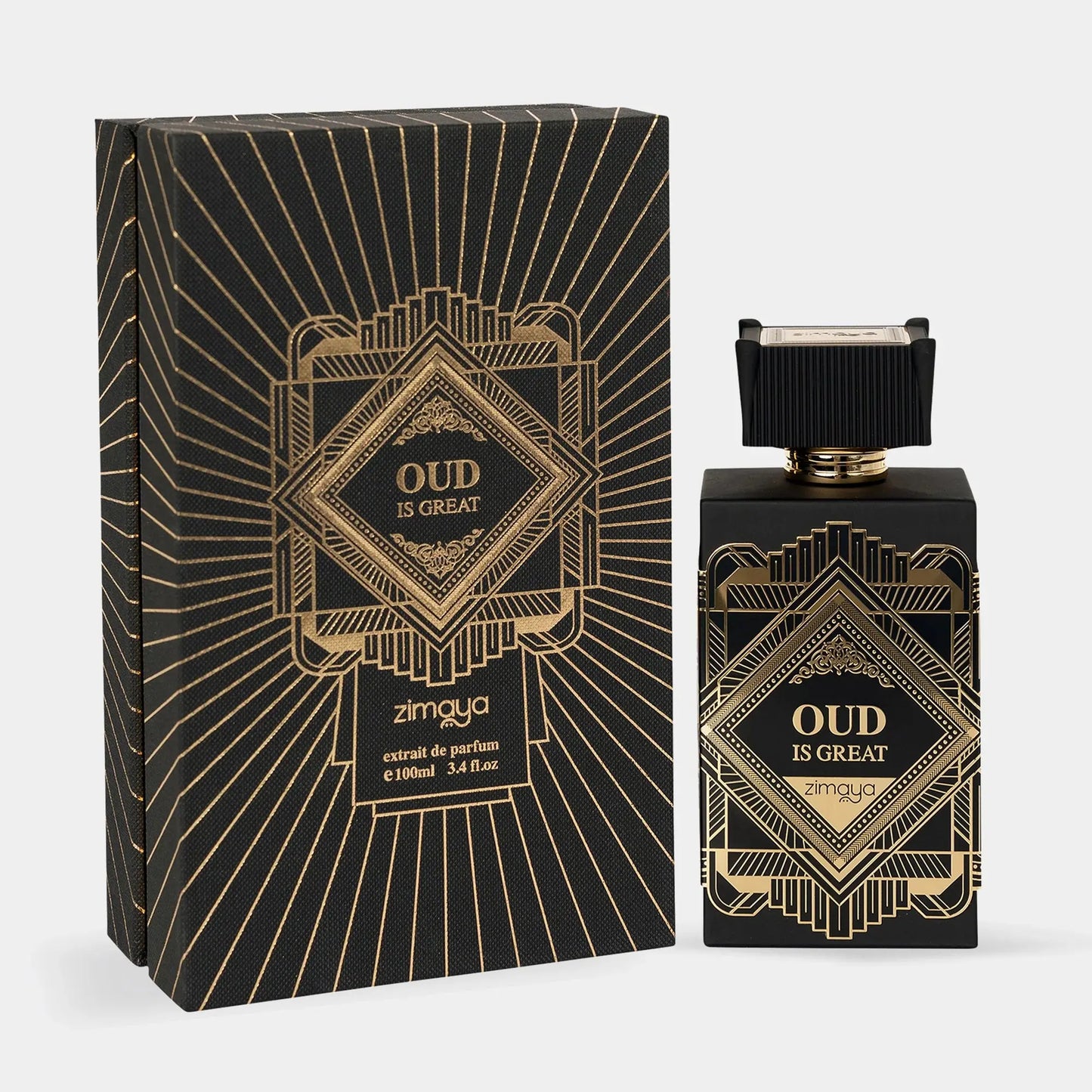 Oud Is Great Eau de Parfum 100ml by Zimaya – Powerful Smoky Oud Perfume Tufayel