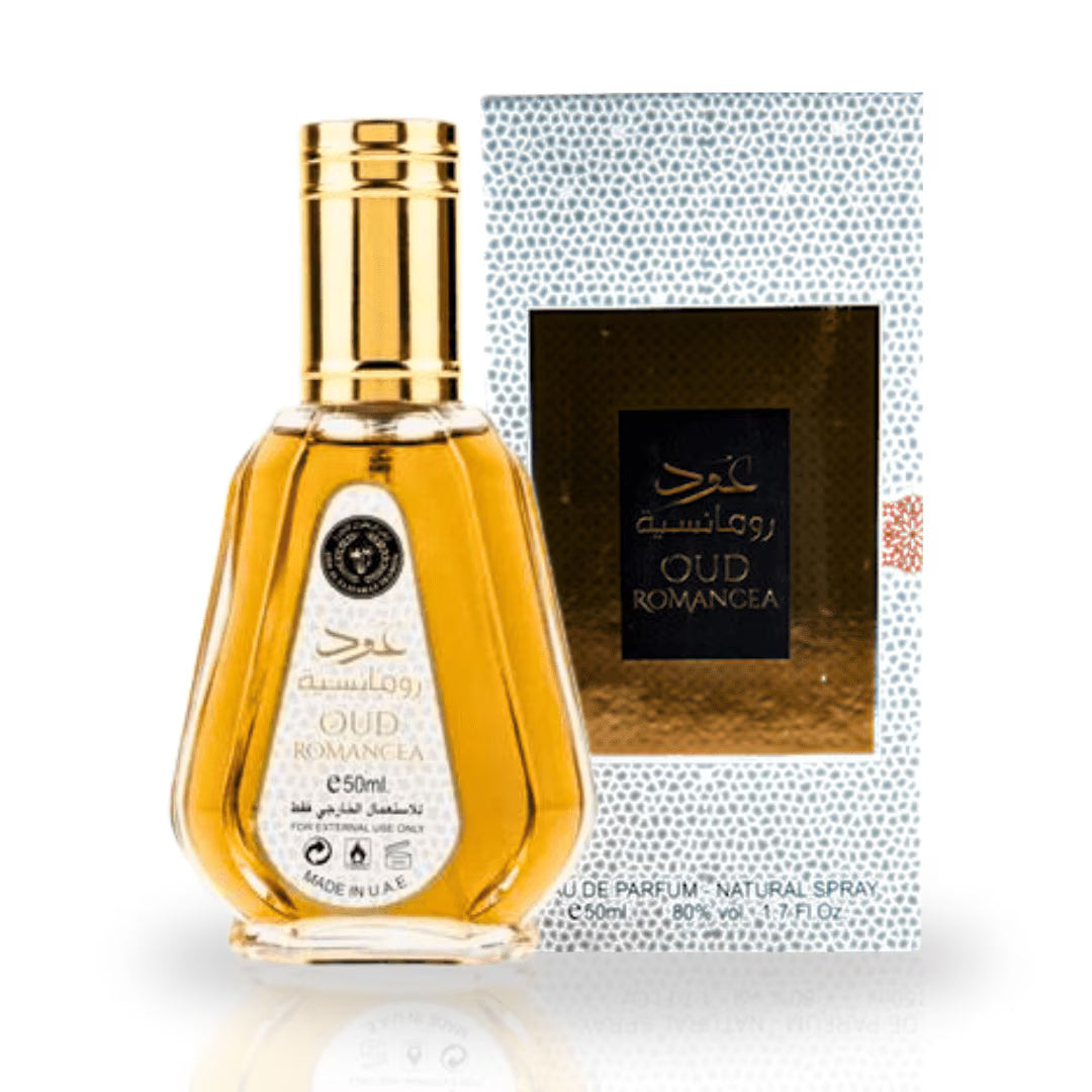 Oud Romancea Eau de Parfum 50ml – Romantic, Sweet & Elegant Arabian Oud lattafauk