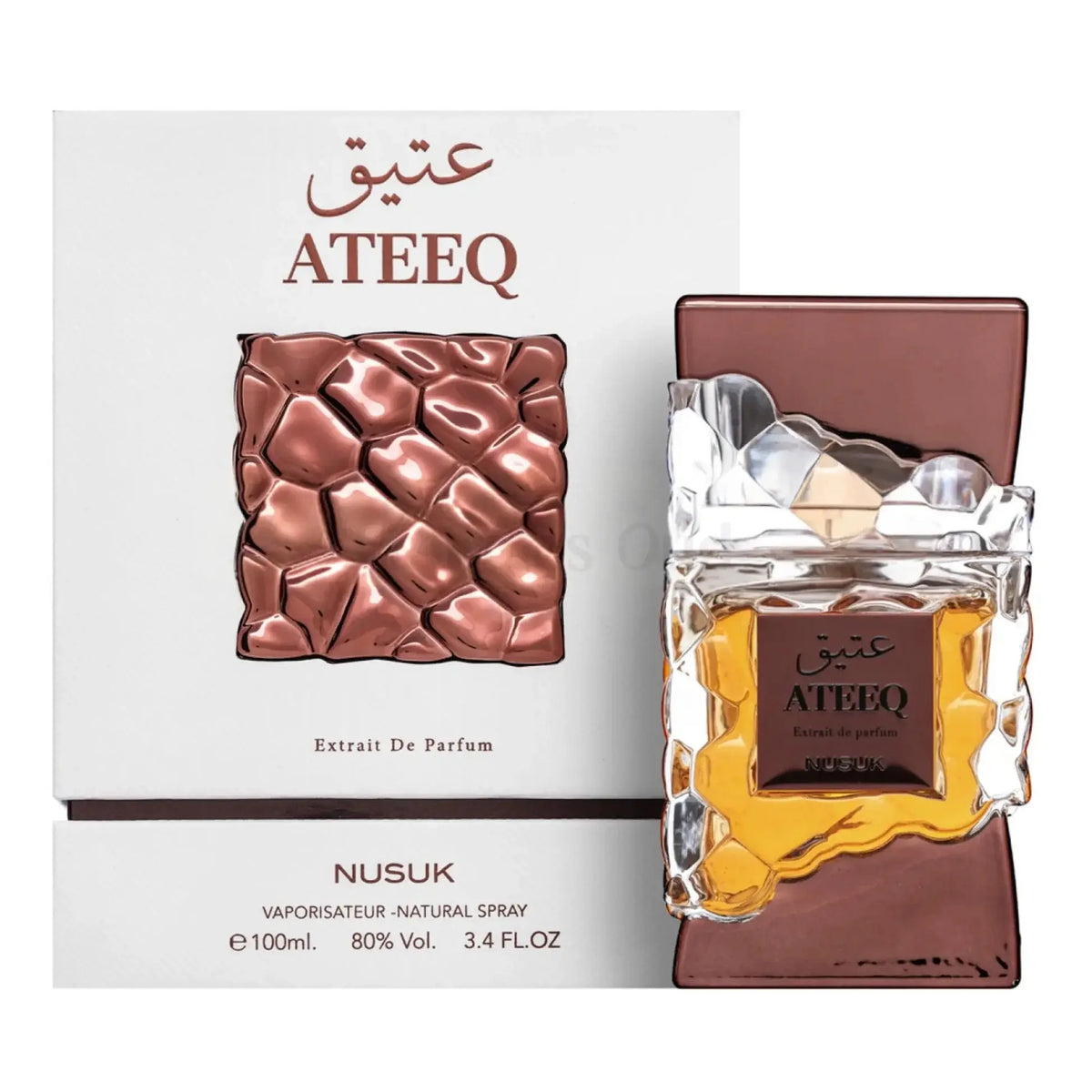 Ateeq Extrait de Parfum 100ml by Nusuk – Rich Oud, Amber & Spiced Oriental Luxury Tufayel