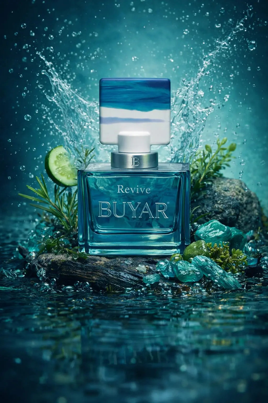 Buyar Revive Eau De Parfum 100ml – Fresh Citrus Aquatic Luxury Fragrance for Men & Women UK Tufayel Perfumes