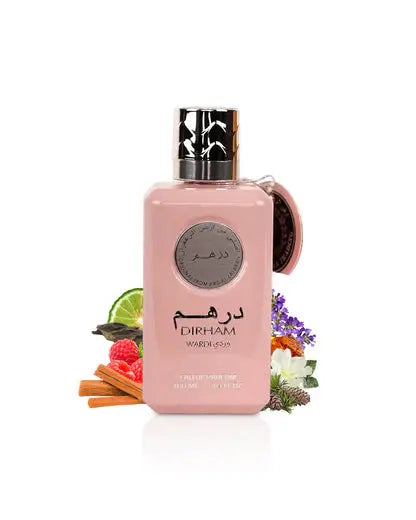 Dirham Wardi by Ard Al Zaafaran – Soft Rose, Creamy Vanilla & Elegant Musk (100ml EDP) lattafauk