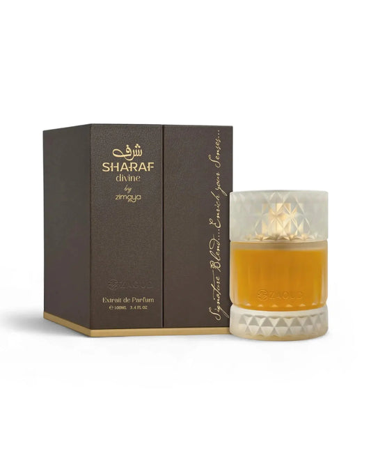 Sharaf Divine Eau de Parfum 100ml by Zimaya – Elegant Sweet Luxury Perfume Tufayel